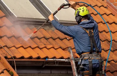 Démoussage et hydrofuge de toiture à Gomer